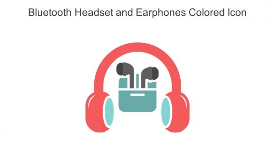 Bluetooth Headset And Earphones Colored Icon In Powerpoint Pptx Png And Editable Eps Format