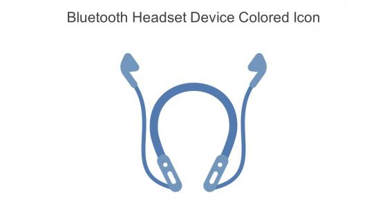 Bluetooth Headset Device Colored Icon In Powerpoint Pptx Png And Editable Eps Format
