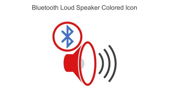 Bluetooth Loud Speaker Colored Icon In Powerpoint Pptx Png And Editable Eps Format