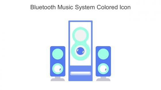 Bluetooth Music System Colored Icon In Powerpoint Pptx Png And Editable Eps Format