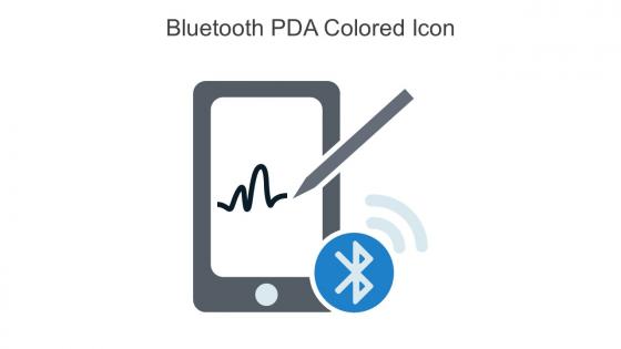 Bluetooth PDA Colored Icon In Powerpoint Pptx Png And Editable Eps Format