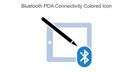 Bluetooth PDA Connectivity Colored Icon In Powerpoint Pptx Png And Editable Eps Format