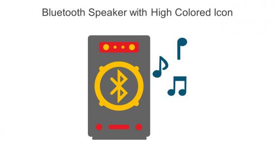 Bluetooth Speaker With High Volume Colored Icon In Powerpoint Pptx Png And Editable Eps Format