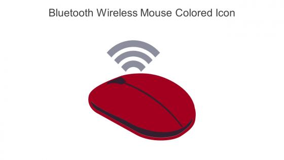Bluetooth Wireless Mouse Colored Icon In Powerpoint Pptx Png And Editable Eps Format