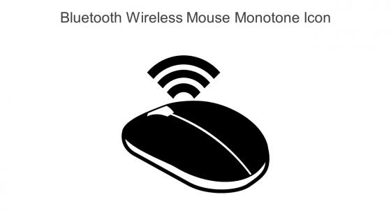 Bluetooth Wireless Mouse Monotone Icon In Powerpoint Pptx Png And Editable Eps Format