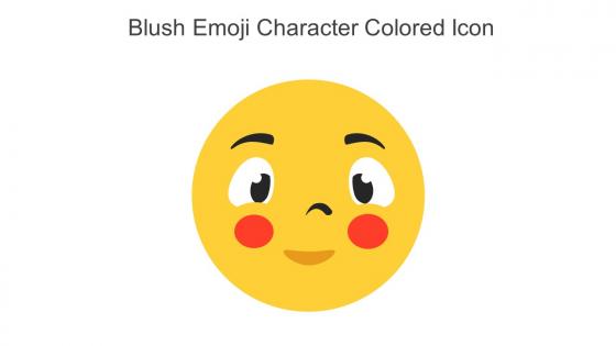 Blush Emoji Character Colored Icon In Powerpoint Pptx Png And Editable Eps Format