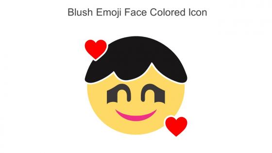 Blush Emoji Face Colored Icon In Powerpoint Pptx Png And Editable Eps Format