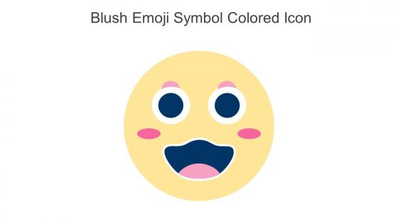 Blush Emoji Symbol Colored Icon In Powerpoint Pptx Png And Editable Eps Format