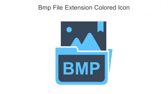 Bmp File Extension Colored Icon In Powerpoint Pptx Png And Editable Eps Format