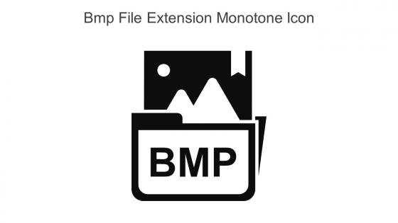 Bmp File Extension Monotone Icon In Powerpoint Pptx Png And Editable Eps Format
