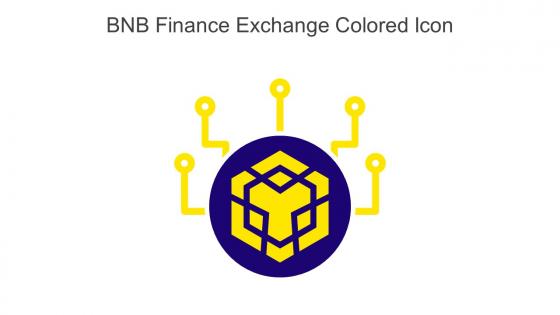 BNB Finance Exchange Colored Icon In Powerpoint Pptx Png And Editable Eps Format