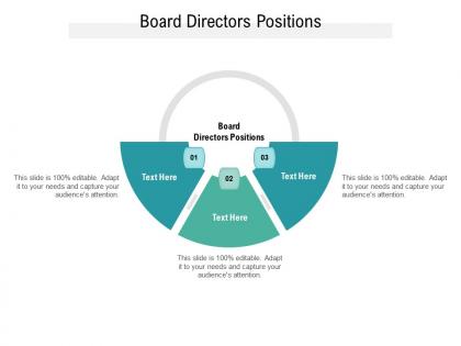 Board directors positions ppt powerpoint presentation infographic template information cpb