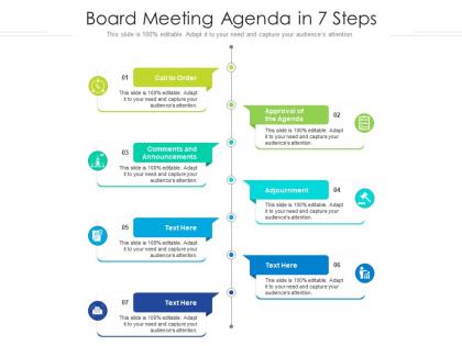7 Point Agenda - Slide Team