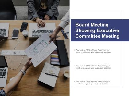 Board meeting showing executive committee meeting