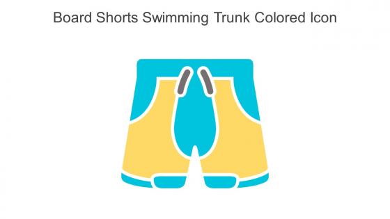 Board Shorts Swimming Trunk Colored Icon In Powerpoint Pptx Png And Editable Eps Format