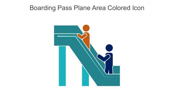 Boarding Pass Plane Area Colored Icon In Powerpoint Pptx Png And Editable Eps Format
