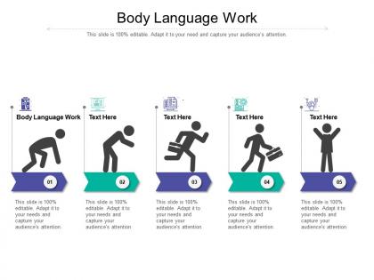 Body language work ppt powerpoint presentation outline examples cpb