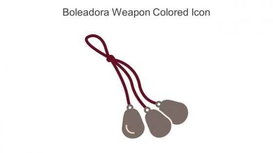 Boleadora Weapon Colored Icon In Powerpoint Pptx Png And Editable Eps Format