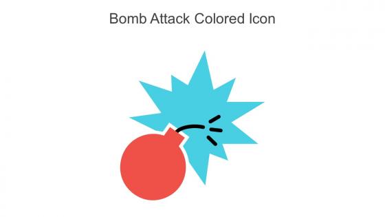 Bomb Attack Colored Icon In Powerpoint Pptx Png And Editable Eps Format