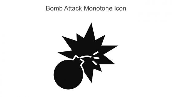 Bomb Attack Monotone Icon In Powerpoint Pptx Png And Editable Eps Format