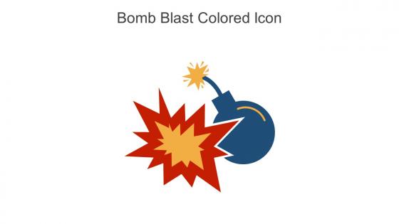 Bomb Blast Colored Icon In Powerpoint Pptx Png And Editable Eps Format