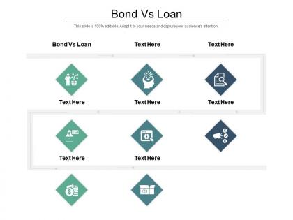Bond vs loan ppt powerpoint presentation model deck cpb