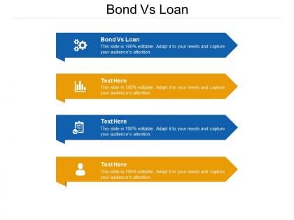Bond vs loan ppt powerpoint presentation professional clipart cpb
