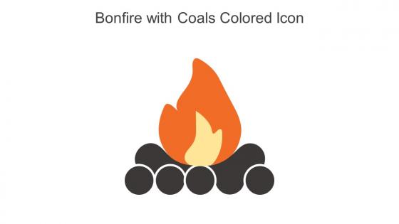Bonfire With Coals Colored Icon In Powerpoint Pptx Png And Editable Eps Format