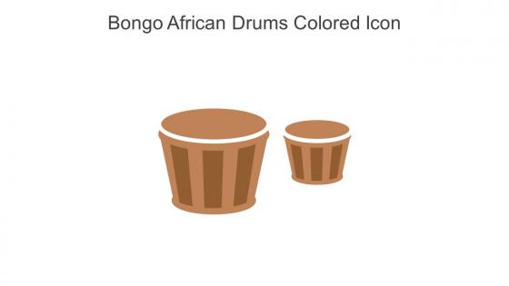 Bongo African Drums Colored Icon In Powerpoint Pptx Png And Editable Eps Format