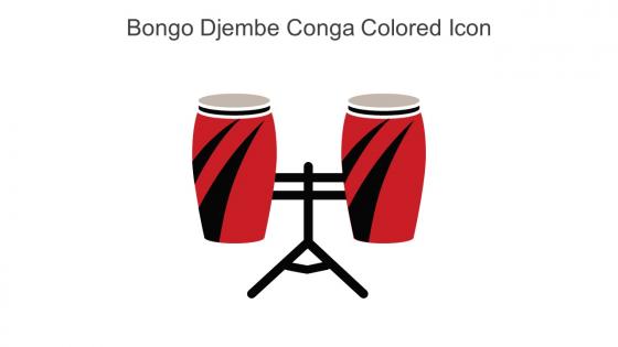 Bongo Djembe Conga Colored Icon In Powerpoint Pptx Png And Editable Eps Format