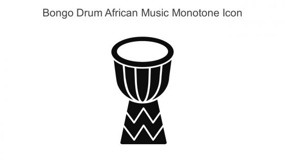 Bongo Drum African Music Monotone Icon In Powerpoint Pptx Png And Editable Eps Format