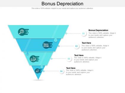 Bonus depreciation ppt powerpoint presentation layouts icons cpb