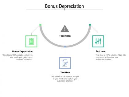Bonus depreciation ppt powerpoint presentation pictures infographics cpb