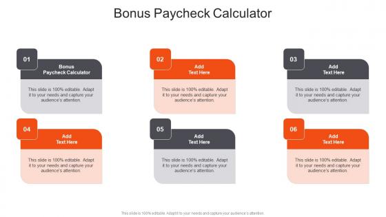Bonus Paycheck Calculator In Powerpoint And Google Slides Cpb