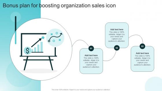 Bonus Plan For Boosting Organization Sales Icon