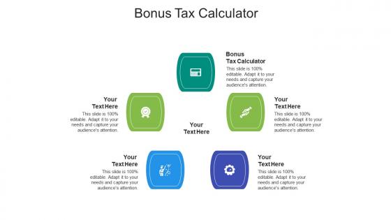 Bonus tax calculator ppt powerpoint presentation infographics portfolio cpb