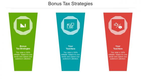 Bonus tax strategies ppt powerpoint presentation pictures guidelines cpb