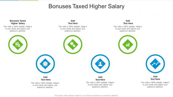 Bonuses Taxed Higher Salary In Powerpoint And Google Slides Cpb