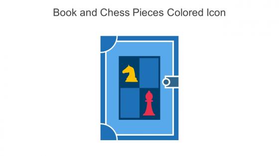 Book And Chess Pieces Colored Icon In Powerpoint Pptx Png And Editable Eps Format