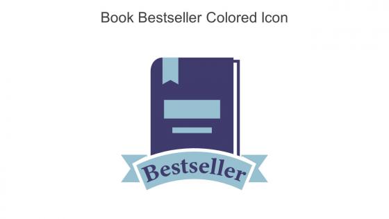Book Bestseller Colored Icon In Powerpoint Pptx Png And Editable Eps Format