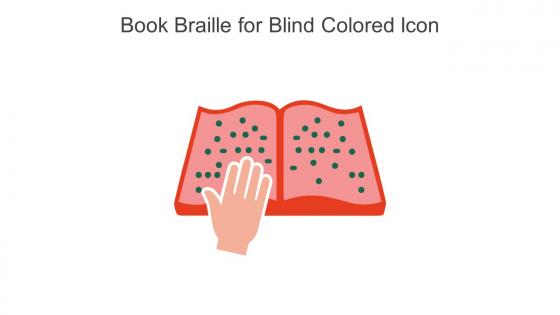 Book Braille For Blind Colored Icon In Powerpoint Pptx Png And Editable Eps Format