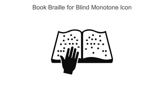 Book Braille For Blind Monotone Icon In Powerpoint Pptx Png And Editable Eps Format