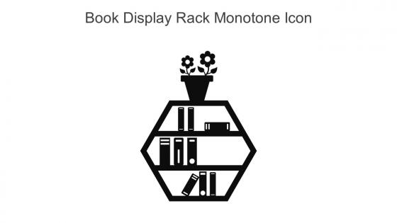 Book Display Rack Monotone Icon In Powerpoint Pptx Png And Editable Eps Format