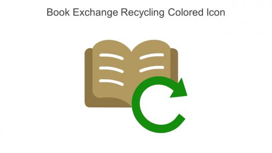 Book Exchange Recycling Colored Icon In Powerpoint Pptx Png And Editable Eps Format
