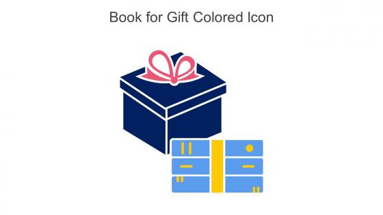 Book For Gift Colored Icon In Powerpoint Pptx Png And Editable Eps Format