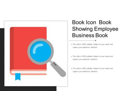 Book icon book showing employee business book