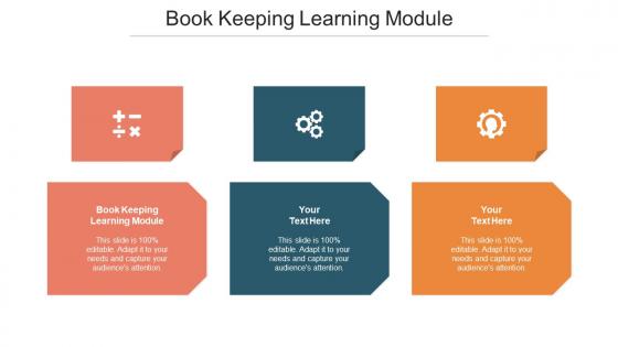 Book Keeping Learning Module Ppt Powerpoint Presentation Slides Outline Cpb