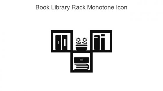 Book Library Rack Monotone Icon In Powerpoint Pptx Png And Editable Eps Format