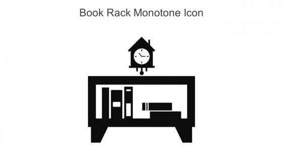 Book Rack Monotone Icon In Powerpoint Pptx Png And Editable Eps Format