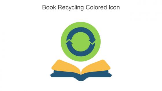 Book Recycling Colored Icon In Powerpoint Pptx Png And Editable Eps Format